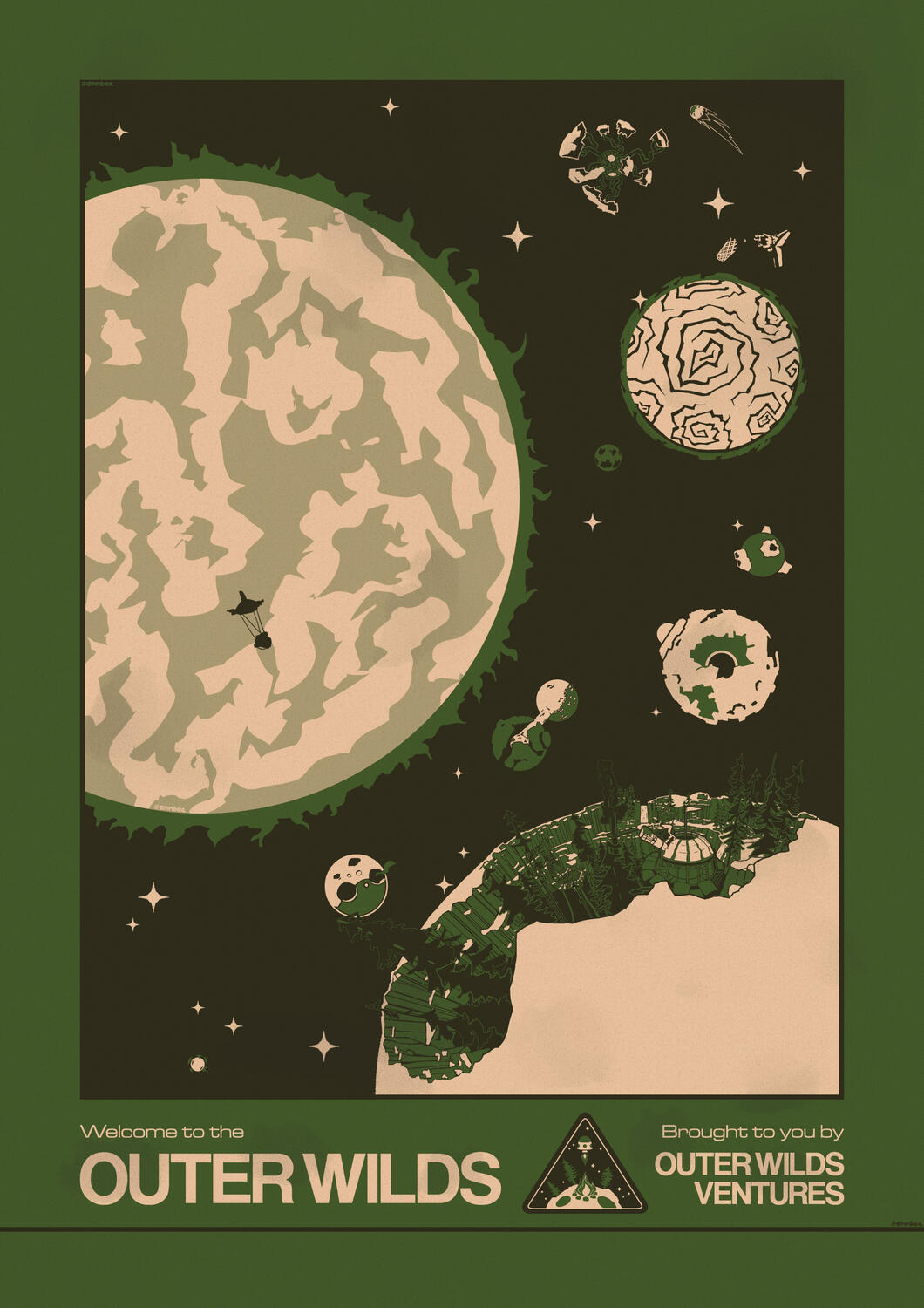 outer wilds 'travel poster'